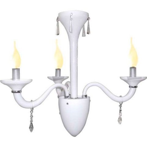 Pendente Merces Polietileno 62cm E-14 3 Lâmpadas Max 60W Branco