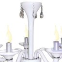 Ver imagem 2 de Pendente Merces Polietileno 62cm E-14 5 Lâmpadas Max 60W Branco