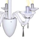 Ver imagem 3 de Pendente Merces Polietileno 62cm E-14 5 Lâmpadas Max 60W Branco