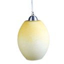Ver imagem 2 de Pendente Dalila Alumínio Vidro Amarelo Barrica Fosco E-27 1 Lâmpada Max 60W