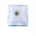 Ver imagem 4 de Pendente Bora Aluminio+Vidro Quadrado Fosco E-27 1 Lâmpada Max 60W Azul