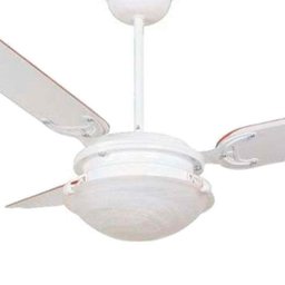 Ventilador de Teto Il-36 1 Plafon Soq E-27 3 Pás Reversiveis (Branco / Mogno) 220V Branco - 2