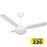 Ventilador de Teto Il-36 1 Plafon Soq E-27 3 Pás Reversiveis (Branco / Mogno) 220V Branco - 1