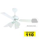 Ver imagem 2 de Ventilador de Teto Hl-42 3 Tulipas E-27 3 Pás Reversiveis (Branco / Cinza) Branco 110V