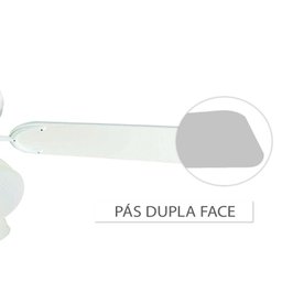 Ventilador de Teto Hl-42 3 Tulipas E-27 3 Pás Reversiveis (Branco / Cinza) Branco 110V - 3