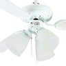 Ventilador de Teto Hl-42 3 Tulipas E-27 3 Pás Reversiveis (Branco / Cinza) Branco 110V - 1