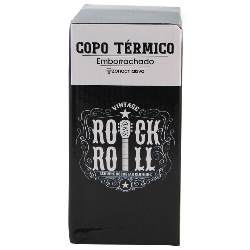 Copo Térmico Emborrachado Rock and Roll