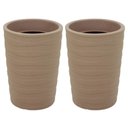 Ver imagem 1 de Kit 2 Vasos Grego 50cm Granito Areia Tramontina