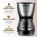 Ver imagem 6 de Cafeteira Elétrica Mondial Arome 18 C-30-18x 220v-preto/inox