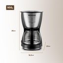 Ver imagem 3 de Cafeteira Elétrica Mondial Arome 18 C-30-18x 220v-preto/inox