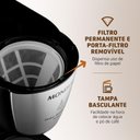 Ver imagem 5 de Cafeteira Elétrica Mondial Arome 18 C-30-18x 220v-preto/inox