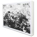 Ver imagem 2 de Quadro Decorativo Abstrato Preto e Branco em Moldura Caixa Tacolado Moldura Trad 1cm Branca com Vidr