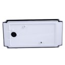 Ver imagem 2 de Tartaruga Piramide Retangular 21cm Aluminio Pintuta Epoxi E-27 1 Lâmpada Max 60W Cor Branca