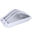 Ver imagem 1 de Tartaruga Piramide Retangular 21cm Aluminio Pintuta Epoxi E-27 1 Lâmpada Max 60W Cor Branca