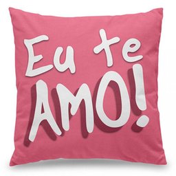 Almofada Kawaii - Eu te Amo - Rosa - 2
