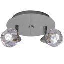 Ver imagem 1 de Spot Base Diamont Circular Aco Regulavel Base G-9 2 Lâmpada Gelinho Max. 35W