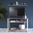 Ver imagem 2 de Armario Livreiro Modular 3 Prateleiras P/ Livros Biblioteca Technox Marron
