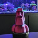 Ver imagem 7 de Moai Estátua Escultura 20 cm Ilha da Páscoa Decoração 3D Bicolor Azul e Lilás Enfeite