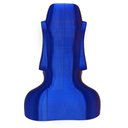 Ver imagem 3 de Moai Estátua Escultura 20 cm Ilha da Páscoa Decoração 3D Bicolor Azul e Lilás Enfeite