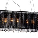 Ver imagem 2 de Pendente Rammer 70cm Retangular E-27 5 Lâmpada Max 60W Preto