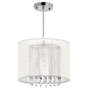 Ver imagem 1 de Pendente Rammer 25cm Circular E-27 1 Lâmpada Max 60W Prata