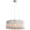 Ver imagem 1 de Pendente Rammer 50cm Circular E-27 6 Lâmpada Max 60W Prata