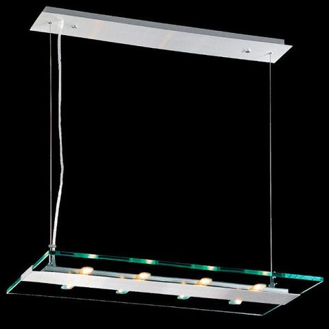 Pendente Flat Retangular 100cm 8 Lâmpada G-9