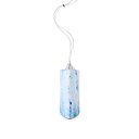 Ver imagem 1 de Pendente Trio Aluminio+Vidro Triangular Fosco E-27 1 Lâmpada Max 60W Azul