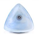 Ver imagem 4 de Pendente Trio Aluminio+Vidro Triangular Fosco E-27 1 Lâmpada Max 60W Azul