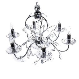 Pendente Floral Cristal 6 Lâmpada E14 - 2