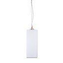 Ver imagem 1 de Pendente Trio Aluminio+Vidro Triangular Fosco E-27 1 Lâmpada Max 60W Branco