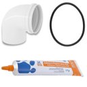 Ver imagem 1 de Joelho 90° 75mm + Adesivo Pvc 17g + Anel de Vedação Dn75
