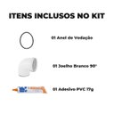 Ver imagem 2 de Joelho 90° 75mm + Adesivo Pvc 17g + Anel de Vedação Dn75