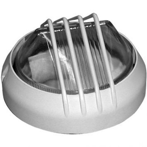 Tartaruga Piramide Circular 19cm Aluminio Pint. Epoxi E-27 1 Lâmpada Max 60W Branca