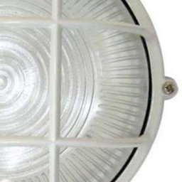 Tartaruga Circular 18cm Aluminio Pint. Epoxi E-27 1 Lâmpada Max 60W com Grade Branca - 3