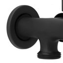 Ver imagem 5 de Torneira Tanque/maquina Preto/black 2 Saídas Alavanca Metal