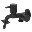 Ver imagem 1 de Torneira Tanque/maquina Preto/black 2 Saídas Alavanca Metal