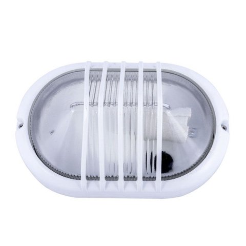 Tartaruga Piramide Oval Branca 21cm Aluminio Pintura Epoxi Soquete E-27 1 Lâmpada Max 60W