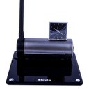 Ver imagem 4 de Luminária De Mesa Maximos Preto Com Relógio Ponteiro 1x13w 127v