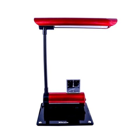 Luminária De Mesa Maximos Vermelho Com Relógio Ponteiro 1x13w 127v