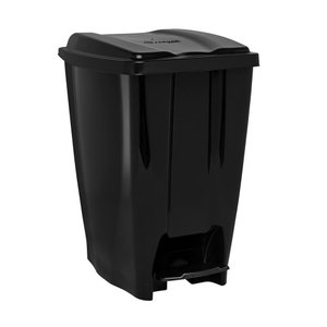 Lixeira com Pedal Retangular de Plastico Eco Nature 7lt