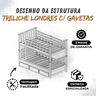 Treliche Londres na Cor Imbuia + 3 Colchões Ortobom D28 - 8