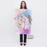 Quadro Unicórnio Grande Decorativo Efeito Aquarela 90x60 - 3