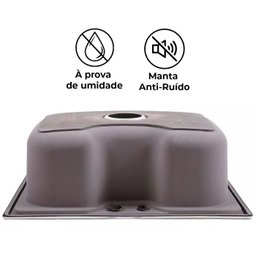 Cuba Cozinha Gourmet Aço Inox Luxo com Acessórios 60x42 Cm - Brinovar - 5
