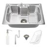 Cuba Cozinha Gourmet Aço Inox Luxo com Acessórios 60x42 Cm - Brinovar - 1