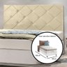Cabeceira com Detalhe em Vinco para Cama Box Solteiro Prime 0,90m Com Pés LH Móveis Prime 0.90 Corin - 17