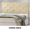 Cabeceira com Detalhe em Vinco para Cama Box Solteiro Prime 0,90m Com Pés LH Móveis Prime 0.90 Corin - 14