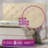 Cabeceira com Detalhe em Vinco para Cama Box Solteiro Prime 0,90m Com Pés LH Móveis Prime 0.90 Corin - 19