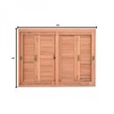 Ver imagem 3 de Janela Pantográfica Lisa Je121 Esel 120x150x14cm