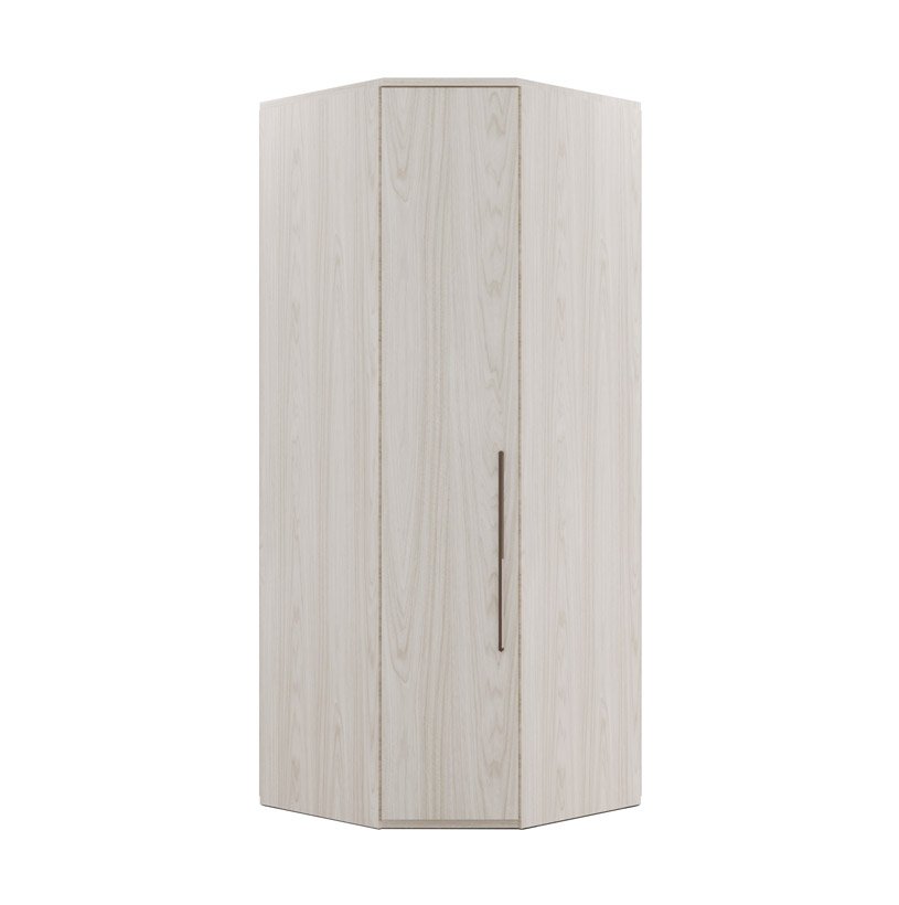 Guarda-roupa Modulado Evolution Canto Oblíquo 1 Porta com Cabideiro Robel Móveis - Vanilla - 1